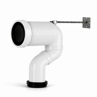 PULATU Connecteur de cuvette de toilettes S-Trap blanc flexible, certifié WaterMark, anti-corrosion, écologique, facile à installer – Meilleures ventes