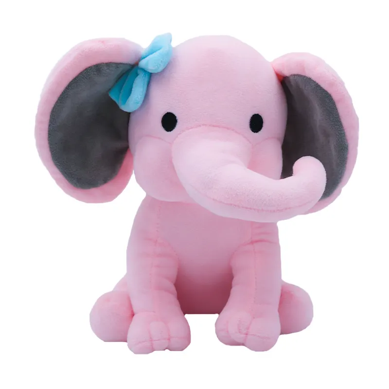 2021 New Cute Plush and Stuffed Baby Elephant Toy Custom Cartoon Plush Toy Eco-friendly Unisex Peluche Elephant Pretty Gift 20cm