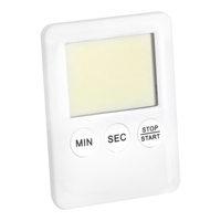 Réveil carré grand écran numérique LCD avec aimant compte à rebours compte à rebours mince simple mode cuisine minuterie de cuisson