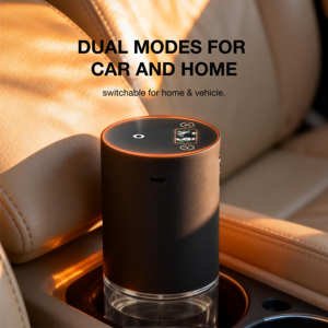 เครื่องกระจายกลิ่นหอมอัจฉริยะแบบพกพา หน้าจอ HD ขนาด 100 มล. รองรับการใช้งานสองโหมด สำหรับรถยนต์และในบ้าน ขายส่งจากโรงงาน - Product Image 2