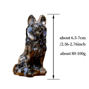 Artisanat d'animaux en cristal <span class=keywords><strong>de</strong></span> haute qualité naturel à prix usine Sculptures <span class=keywords><strong>de</strong></span> chien <span class=keywords><strong>de</strong></span> <span class=keywords><strong>loup</strong></span> en cristal sculpté pour la décoration - Product Image 2
