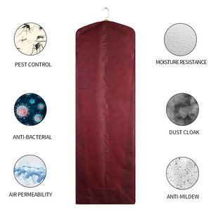 Высокое качество свадебное длинное платье обложка свадебное платье нетканые сумки для одежды вечернее платье с пользовательским логотипом - Product Image 6