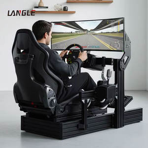 Perfiles de Aluminio Industriales 6063 T5 Anodizados en Negro Plateado 4040 8040 para Estructura de Cabina de Simulador de Carreras de Simulación de Vuelo - Product Image 1