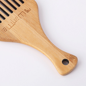 Peigne à dents larges en bambou, outil de coiffure pour salon - Product Image 3