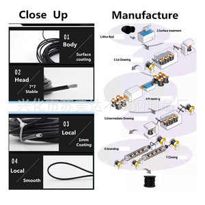 304 Stainless Steel Wire Rope Kit With <b>Hooks</b> Springs <b>Clips</b> For Ceiling Light Retrofit - Product Image 5