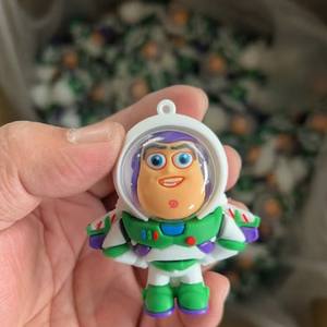 Toy Story personajes surtidos llavero de felpa de silicona en forma de dibujos animados Buzz Light Year bolsa garra máquina mosquetón - Product Image 3
