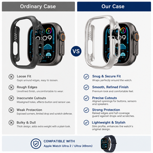 Custodia Protettiva Opaca in PC con Bumper Integrato e Pellicola Protettiva 9H Antigraffio per <span class=keywords><strong>Apple</strong></span> <span class=keywords><strong>Watch</strong></span> Ultra 49mm - Product Image 3
