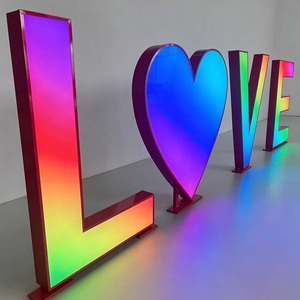 Freestanding Giant Letters Standing Marquee Letters Custom <strong>Sign</strong> 4ft Party Letters Light Letter with Stand Backdrop - Product Image 5