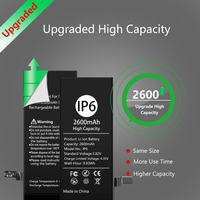 Batterie de téléphone portable de haute qualité pour iphone 5 5S 6 6S xr grande capacité 2200mAh pour iphone 8plus batteries pour téléphones mobiles