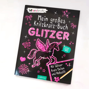 Individuell Bedruckte Usborne Übungs-Kinder-Zaubermalbücher Glitzer-Kratzpapier-Karten Buchdruck - Product Image 1