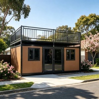 Fabricants de maisons préfabriquées entièrement meublées, appartement extensible préfabriqué, maison extensible en conteneur avec terrasse