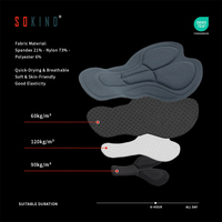 Shorts de cyclisme Sokind écologiques, respirants, à séchage rapide, en Spandex/Nylon, avec coussinets en gel Coolmax, sans coutures, pour le vélo