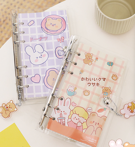 Cuaderno espiral lindo Animal estudiante de Corea papelería creativa PVC y cubierta de papel portátil fresco pequeño Bloc de notas - Product Image 5