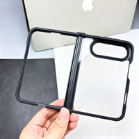 Coque Duo pour iPhone, protection de la charnière, transparente, antichoc, PC TPU, coque de protection pour téléphone