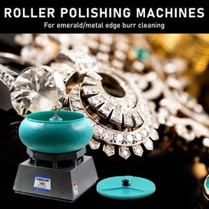 17-Zoll Große Vibrationsfass-Poliermaschine für Schmuck, Kantengratentfernung, Oberflächenreinigung, Gleitschleifmaschine zum Polieren von Stein, Jade und Gold - Product Image 3