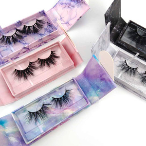 wholesale full strip lashes custom eyelash box natural 3d real mink eyelashes private label lashbox packaging vendor