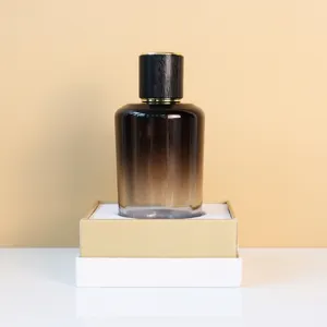 Botol semprot parfum kaca bulat portabel kosmetik warna kustom grosir 30ml 50ml 100ml