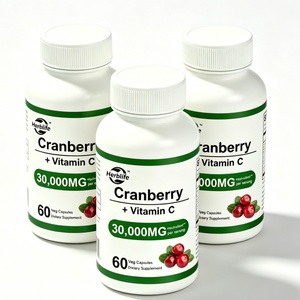Cápsulas de Arándano (Vaccinium Macrocarpon) con Extracto Herbal Orgánico y Vitamina C, Fabricación OEM/ODM, Venta al Por Mayor, Personalizables - Product Image 4