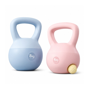 <span class=keywords><strong>Manubri</strong></span> Morbidi Portatili Personalizzabili con Logo del Fornitore, da 2, 4, <span class=keywords><strong>6</strong></span>, 8, 12 <span class=keywords><strong>kg</strong></span>, in Sabbia di Ferro e PVC, per Fitness Domestico - Product Image 2