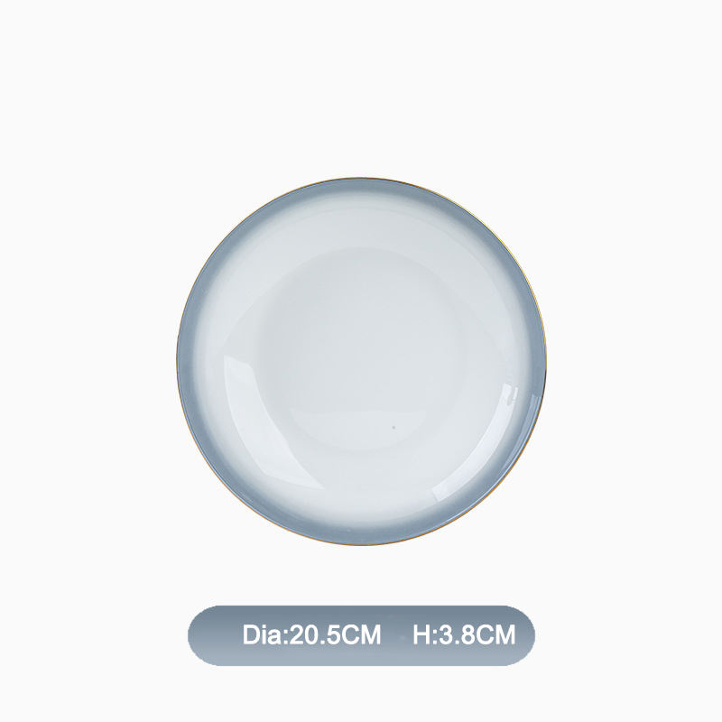 Plaque profonde de 8 pouces