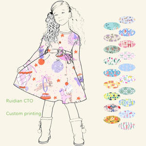 Vestido de fiesta de manga larga de <span class=keywords><strong>Navidad</strong></span> para niñ<span class=keywords><strong>a</strong></span>, patrón múltiple disponible, vestido con estampado Floral para niño pequeño, vestido de <span class=keywords><strong>Navidad</strong></span> para niñ<span class=keywords><strong>a</strong></span> - Product Image 4