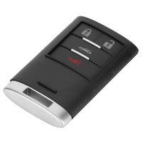 Coque de clé télécommande intelligente à 4 boutons, texturée et durable, adaptée à Chevrolet Corvette