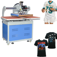 Double plaque chauffante à double pression hydraulique entièrement automatique pour impression par transfert par sublimation pour t-shirt