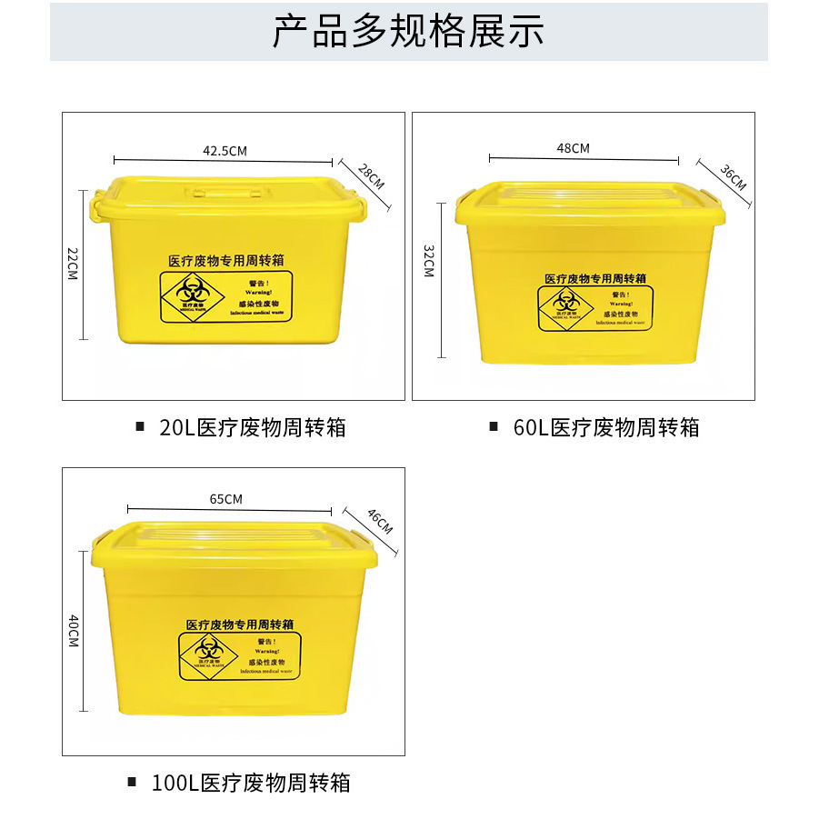 Boîte de transfert de déchets médicaux 20L