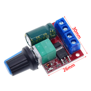 5A 90W <span class=keywords><strong>PWM</strong></span> 12V DC Módulo controlador de velocidad del Motor 24V 4,5 V-35V Regulador de velocidad ajustable Control Gobernador Interruptor ICs - Product Image 2