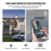 Cámaras de Seguridad CCTV Inalámbricas IP PTZ 4G Wifi de 10K HD con 4 Lentes, 1100000lm 6000W IP66, Lámpara Solar para Jardín y Calle