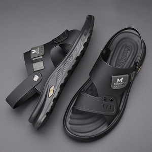 Sandalias de Verano para Hombre M Fashion, Planas, Antideslizantes, con Suela Suave, Casuales, para Playa, Ligeras, Color Caqui - Product Image 4