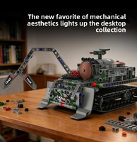 389 pièces – Jouet robotique d'ingénierie scientifique – Blocs de construction – Char d'assaut cinq-en-un – Série électrique ABS pour l'éducation scientifique et la programmation