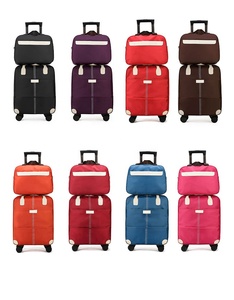 Set Valigie con Ruote Universali e Asta Telescopica, in Nylon, con Borsa Cosmetica, Valigia da Uomo, Bagaglio da Donna, Bagaglio <span class=keywords><strong>a</strong></span> <span class=keywords><strong>Mano</strong></span> per Aereo - Product Image 2