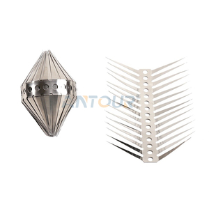 NOUVEAU Ceinture en acier inoxydable anti-<span class=keywords><strong>renard</strong></span> <span class=keywords><strong>blaireau</strong></span> raton laveur belette martre répulsif pointes pour arbre prévenir l'escalade - Product Image 1