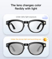 Nouvelles lunettes intelligentes GS380 : Traduction IA, lecture de musique, vidéo, photo, contrôle tactile par application, chargement Type-C