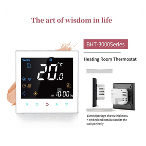 <span class=keywords><strong>Thermostat</strong></span> intelligent BECA BHT-3000 pour chaudière à <span class=keywords><strong>gaz</strong></span> 16A, chauffage domestique avec Wi-Fi à distance, 220V, design moderne pour hôtels et usage domestique - Product Image 4