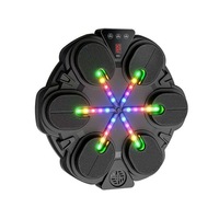 Machine de boxe musicale LED, entraîneur de réaction électronique mural en ABS pour adultes