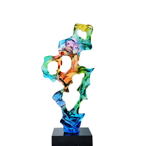 Anti Glazed Taihu Stone Resin Abstract Sculpture Home Decoration Art <b>Craft</b> Irregular Shape 290x200x660mm - Product Image 5