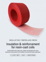 Maille en fibre de verre résistante aux hautes températures pour matériaux d'isolation thermique, renforcement, tissu en fibre de verre