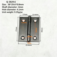 1.5 Inch Black H Type Iron Weld Hinge Wholesale Butt Hinge Hardware for Industrial Chassis Cabinet Metal Box Wooden Storage Case