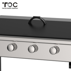 Bonne Qualité Extérieure Intérieure 3 Brûleurs Commercial Gril Portable <span class=keywords><strong>Plancha</strong></span> BARBECUE BARBECUE À <span class=keywords><strong>Gaz</strong></span> <span class=keywords><strong>Avec</strong></span> <span class=keywords><strong>Chariot</strong></span> - Product Image 3