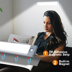 23.5 centimetri 39LED usb ricaricabile automatico della luce interna pir del sensore di movimento bianco caldo ha condotto la luce di notte per la casa