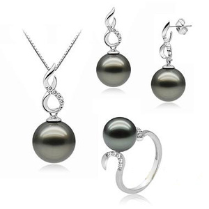 Diseño Regalos personalizados Juego <span class=keywords><strong>de</strong></span> perlas <span class=keywords><strong>Precio</strong></span> 14K Joyas <span class=keywords><strong>de</strong></span> <span class=keywords><strong>oro</strong></span> blanco Juego <span class=keywords><strong>de</strong></span> perlas Diseño <span class=keywords><strong>Oro</strong></span> por <span class=keywords><strong>gramo</strong></span> - Product Image 2