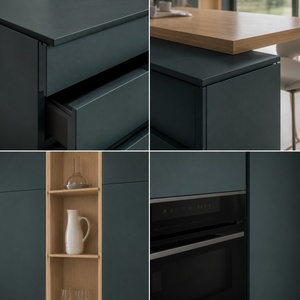 Gabinetes de Cocina de Roble Ahumado con Certificación FSC, Muebles de Cocina Modulares de Madera Oscura Modernos y de Lujo, Juego de Muebles de Madera Contrachapada Sostenible - Product Image 2