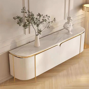 <span class=keywords><strong>Mobile</strong></span> <span class=keywords><strong>TV</strong></span> e Tavolino da Caffè Moderni di Lusso in Stile Italiano con Pannelli in Pietra e Spazio Contenitivo per Soggiorno e Hotel, Design Eco-Friendly - Product Image 4