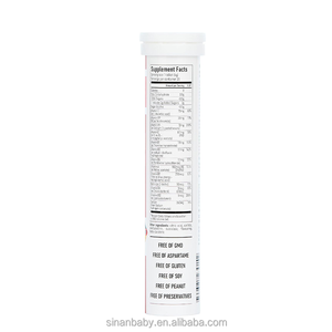 Comprimés effervescents de vitamines composées avec vitamines C, E, <span class=keywords><strong>B1</strong></span>, B2, B6, B12, D3 - Soutien naturel à la beauté et au métabolisme - Ne convient pas aux nouveau-nés - Product Image 2