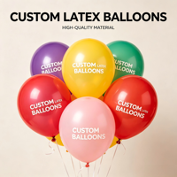 Ballons promotionnels personnalisés imprimés, ballons en latex naturel mat métallisé pour les événements d'entreprise, la promotion de la marque, l'anniversaire