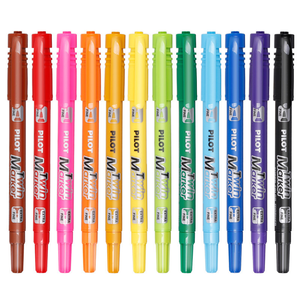 Marcadores Dobles SCA-TM al por Mayor, Tinta Permanente No Tóxica a Base de Aceite, de un Solo Color, <span class=keywords><strong>Punta</strong></span> Extra <span class=keywords><strong>Fina</strong></span> para Dibujar y Bosquejar - Product Image 2