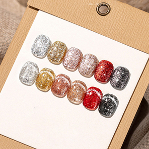 AILANUO Vernis à ongles gel UV série oeil de chat platine 6 couleurs 15ml, adapté au bricolage, fournisseur de gel de vernis à ongles - Product Image 2