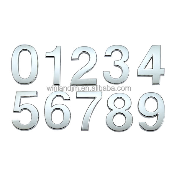Индивидуальные пластиковые клейкие цифры для дома, дверные буквы, цифры